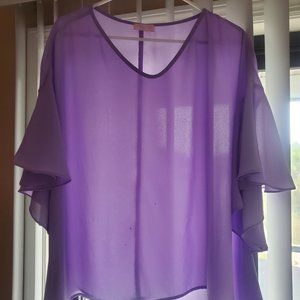 Lavender Bell Sleeve Pink Lily Boutique Blouse